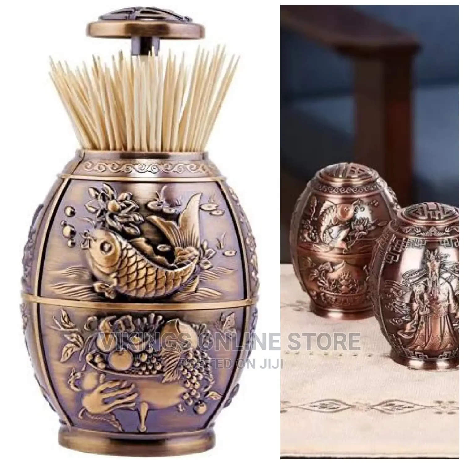 Multi-Design Egg Shape Toothpick Holder