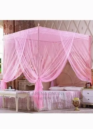 Mosquito Net With Stands - Pink