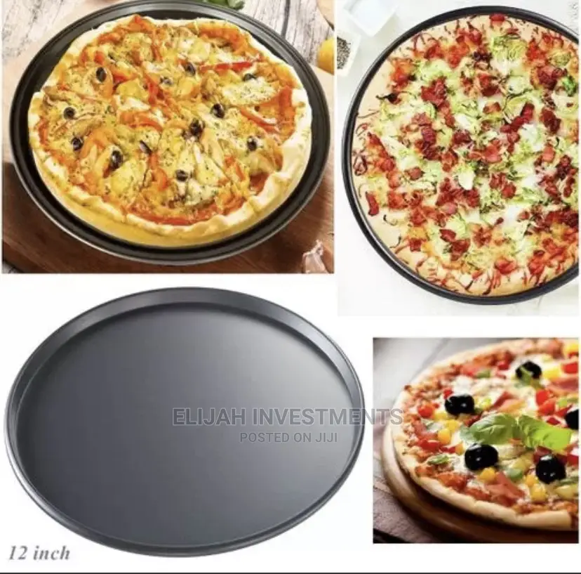 Non Stick Pizza Steel Baking Round Oven Tray Pan, 30cm