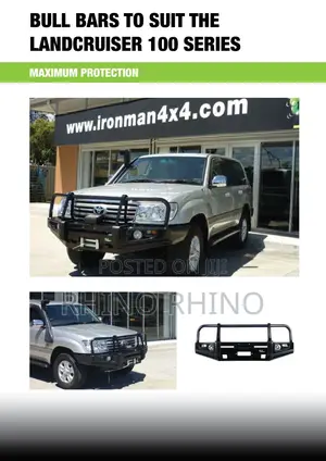 Deluxe Commercial Bull Bar - Black (Landcruiser 100 Series/L