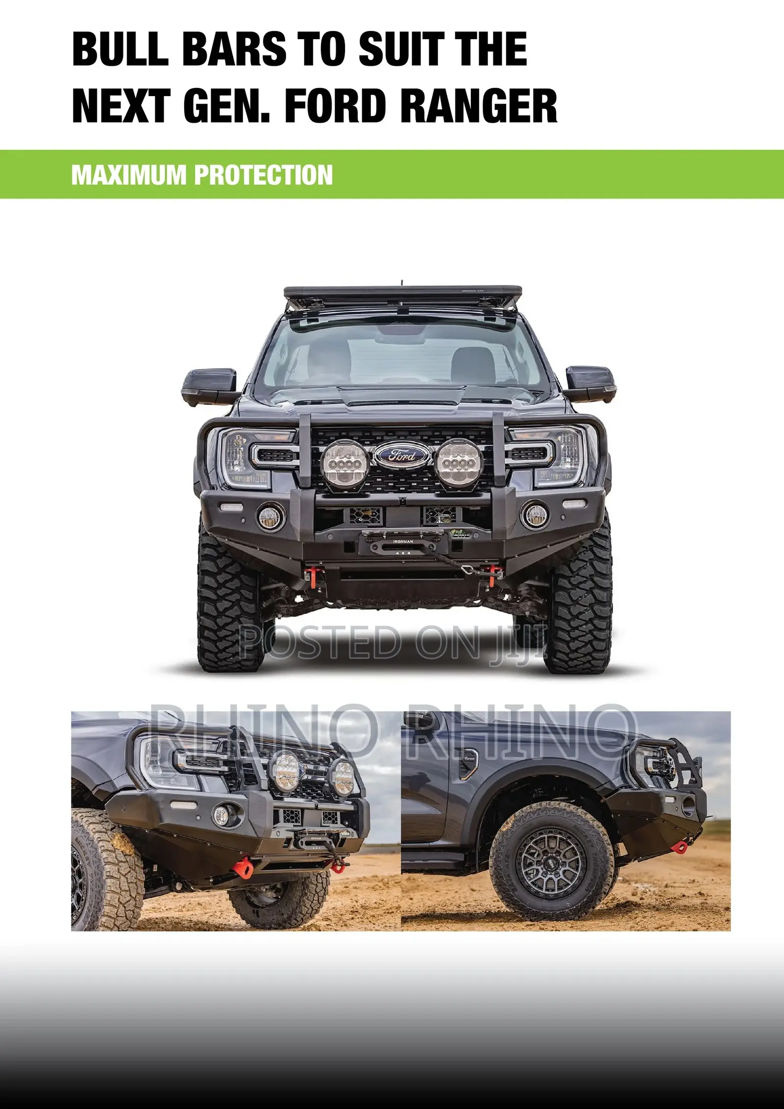 Ford Ranger (2022+) New Gen Deluxe Commercial Bull Bar