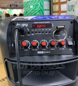 AILIPU Party Bass Bluetooth Speaker With Inbuilt Mic – Black