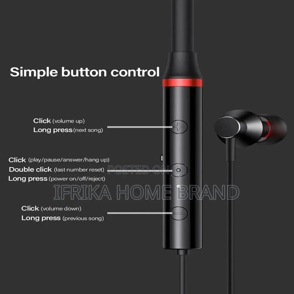 Lenovo He05x in Ear Wireless Sport Hanging Headphone