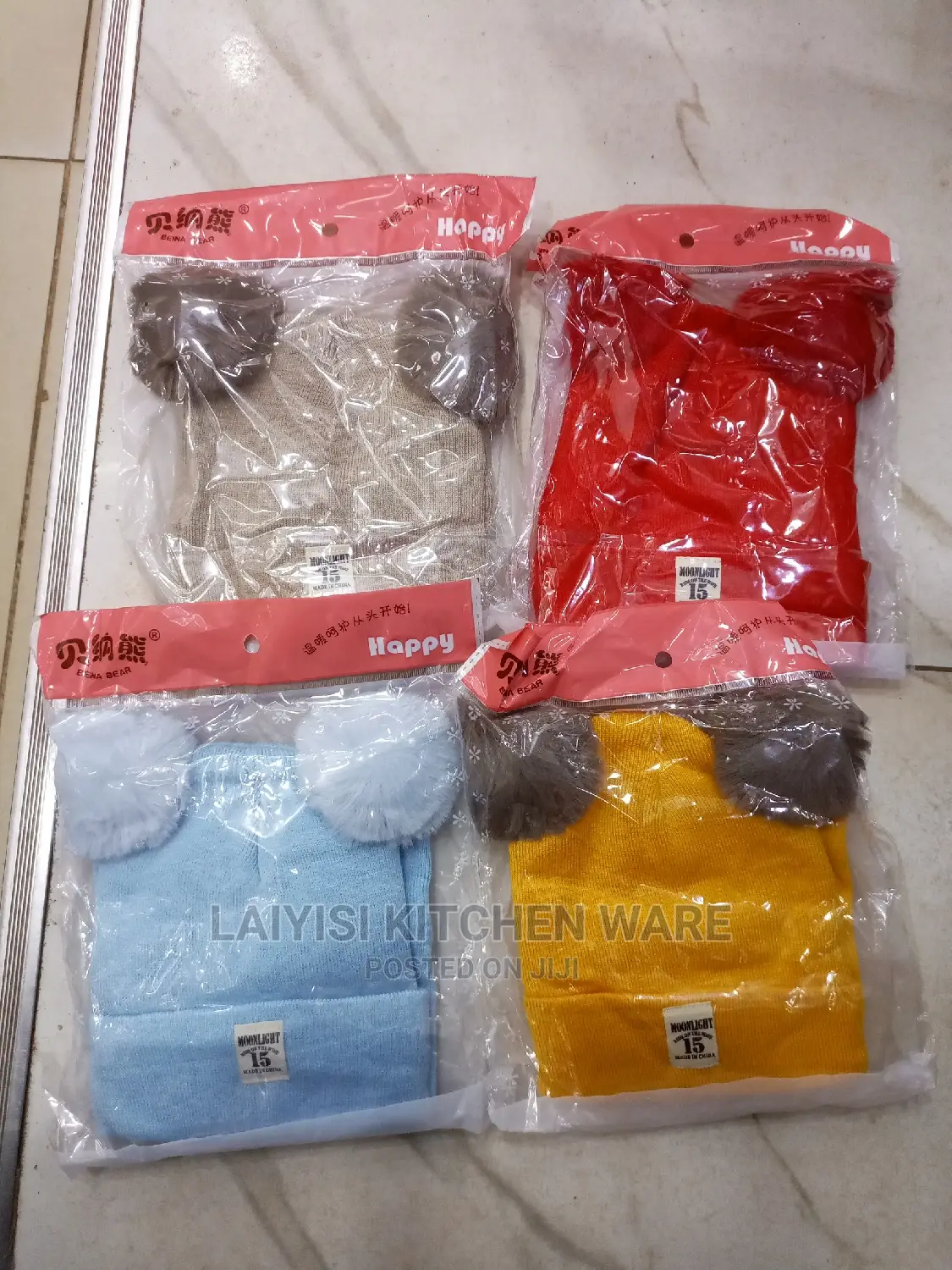 1piece Kids Warth Cotton Hood Cap