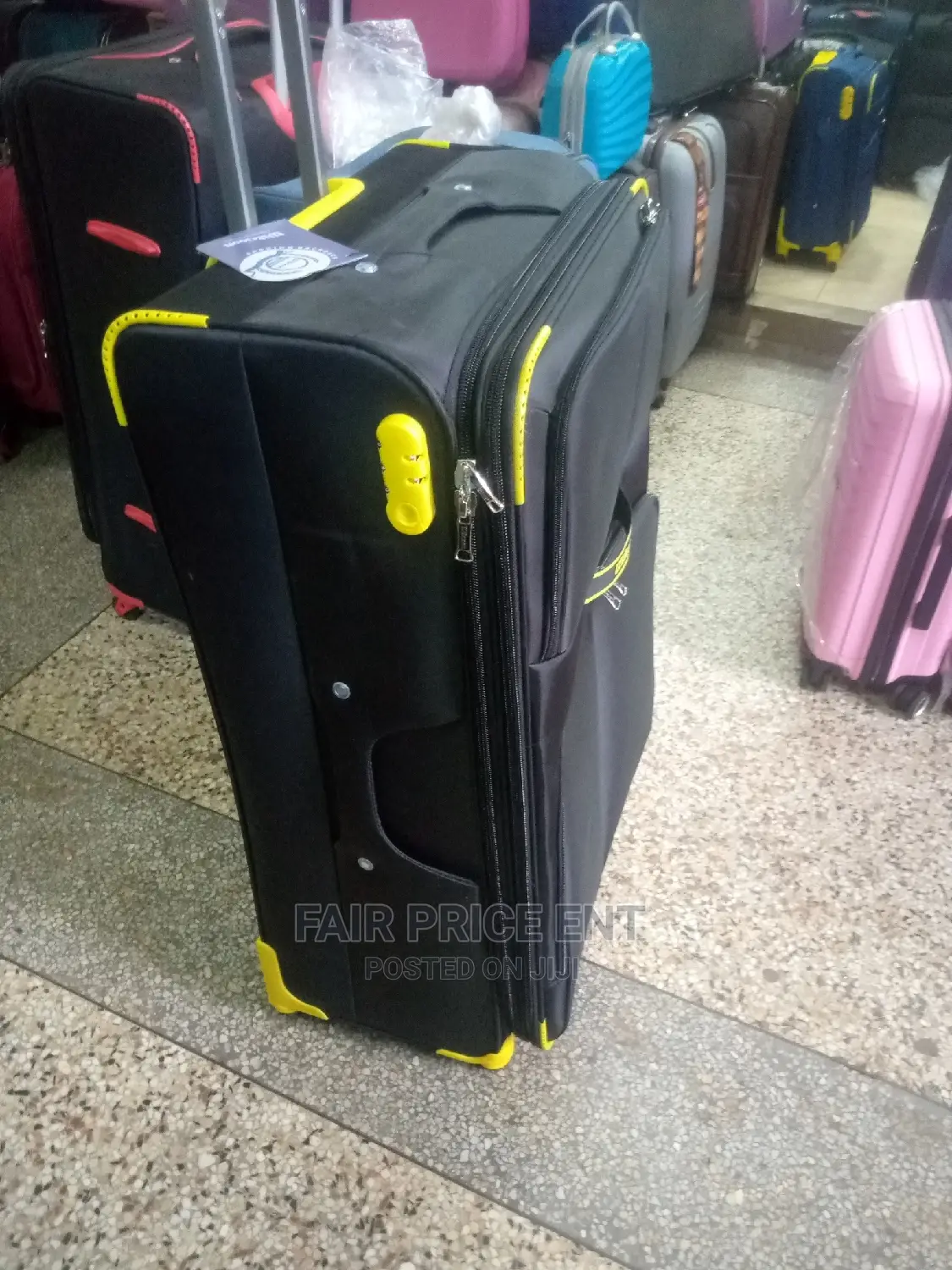 Original Cloth Suitcase. Large ( Black)