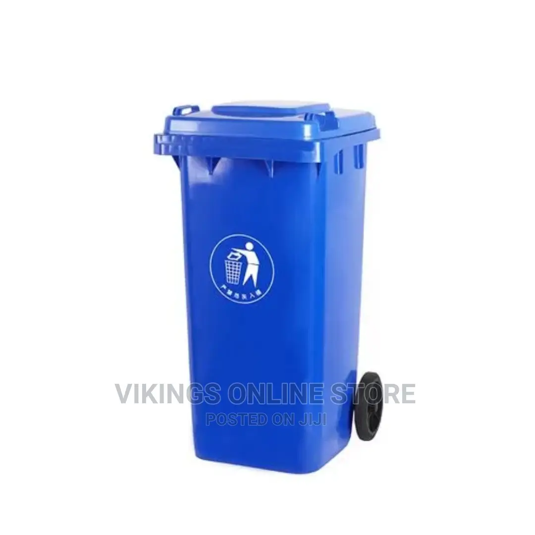 Outdoor Plastic Dustbin Waste Bin, 120 Litres –