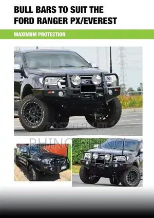Deluxe Commercial Bull Bar - Black (Ranger PX 2015+/Everest