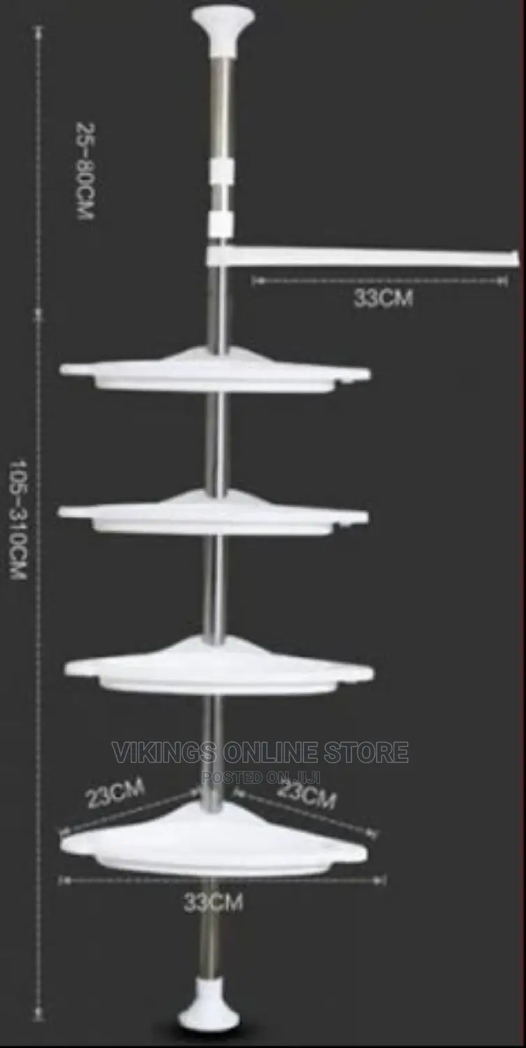 Adjustable Multi Corner Shelf Bathroom Organizer