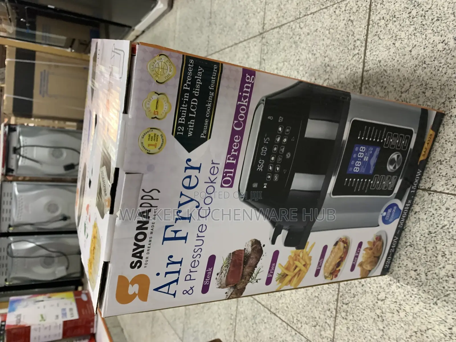 6QT 29-In1 Electric Pressure Cooker Air Fryer Combo