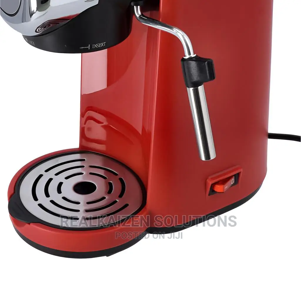 KRYPTON Red 4 Cup Espresso Coffee Machine 800w