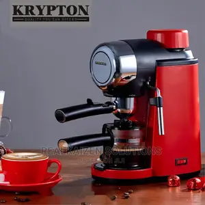 KRYPTON Red 4 Cup Espresso Coffee Machine 800w