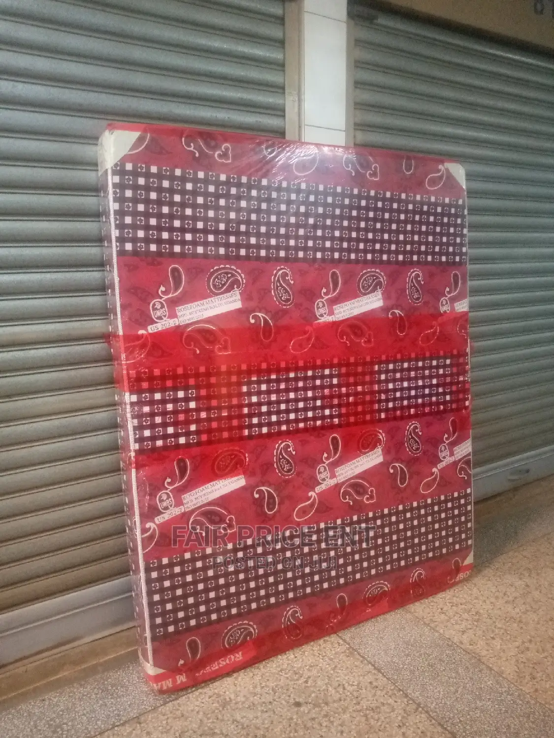 Mattress 4x6 in 6 Inches Sealed Rosefoam ( Red)