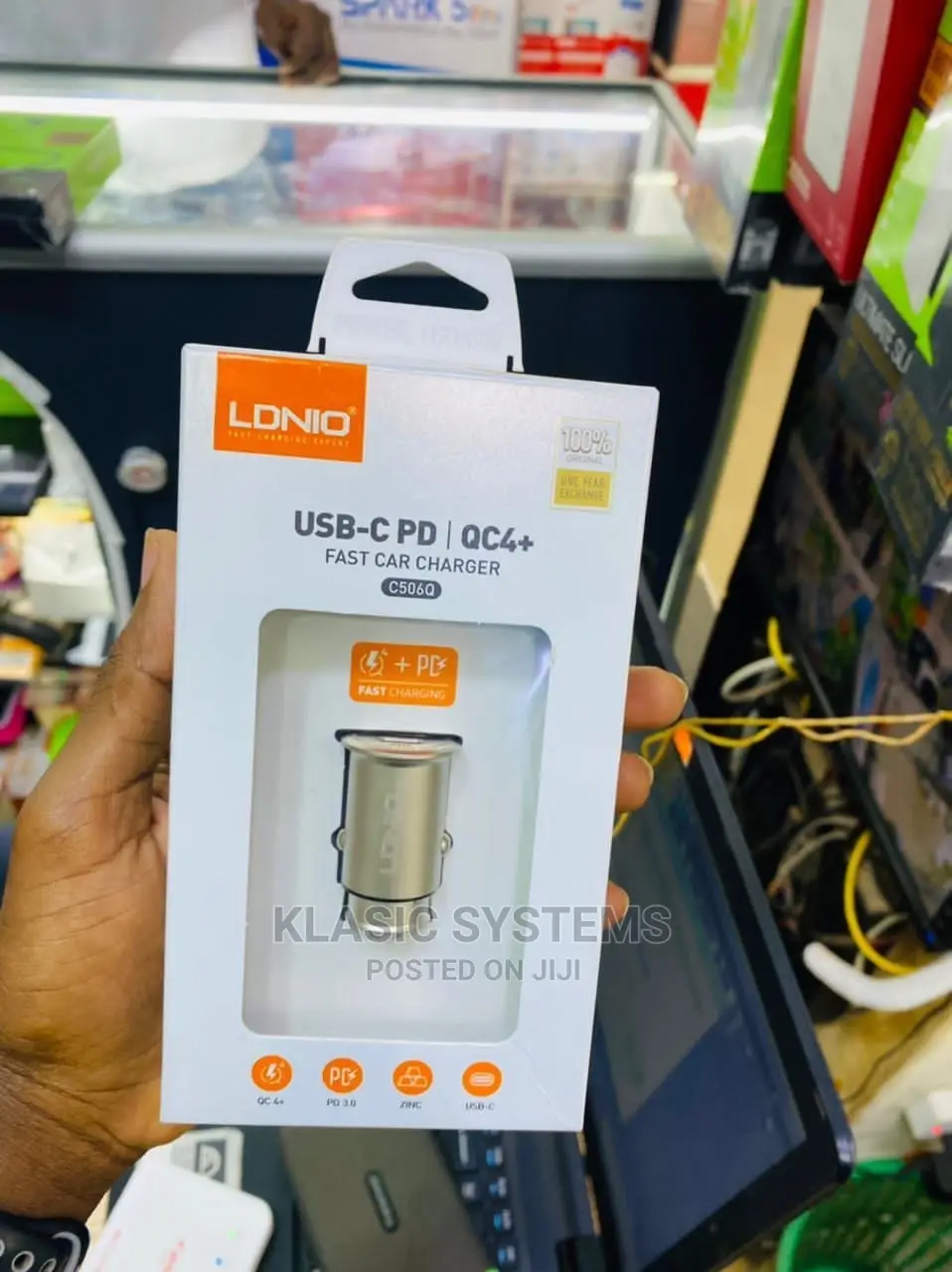 Ldnio 36W Usb-C Pd /Fast Car Charger 100% Original