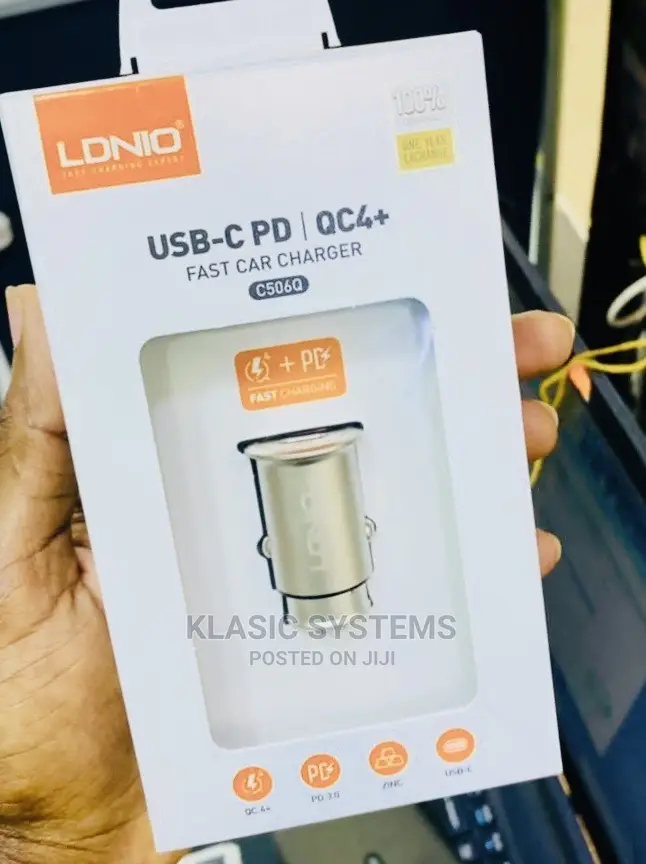 Ldnio 36W Usb-C Pd /Fast Car Charger 100% Original