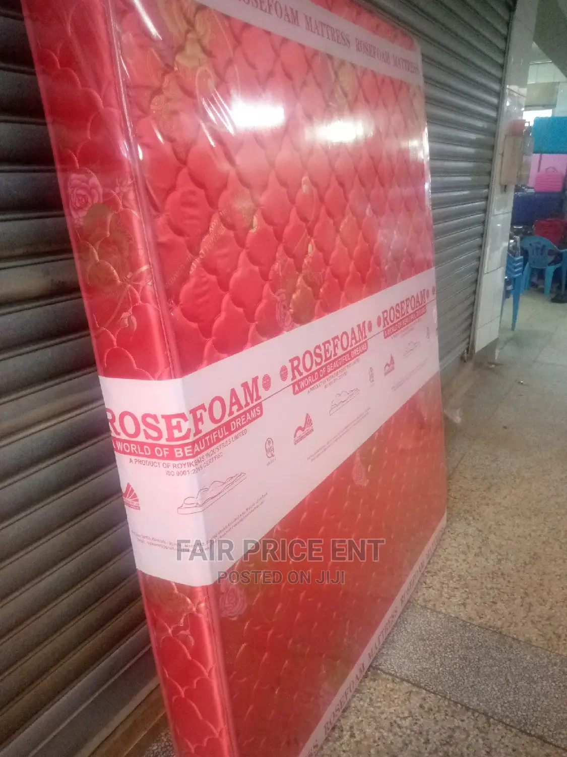Mattress by Rosefoam 6x6 in Itches Quilted Density ( Red)