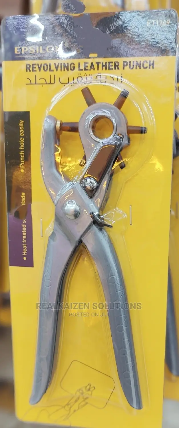 EPSILON 6 Hole Revolving Hand Leather Punch Pliers 2-5mm