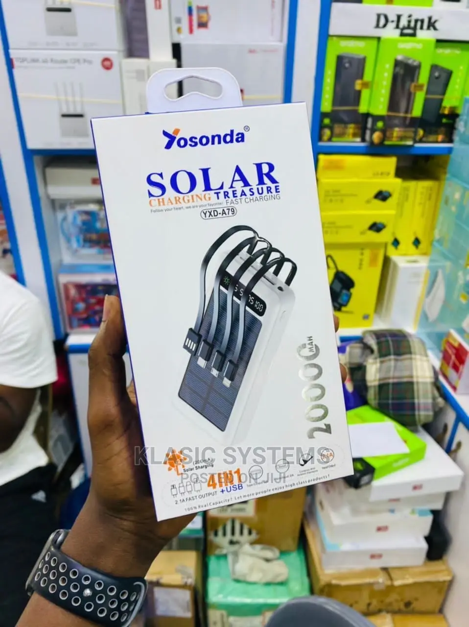 Yosonda 4 in 1 Solar Charging Treasure 20000mah 