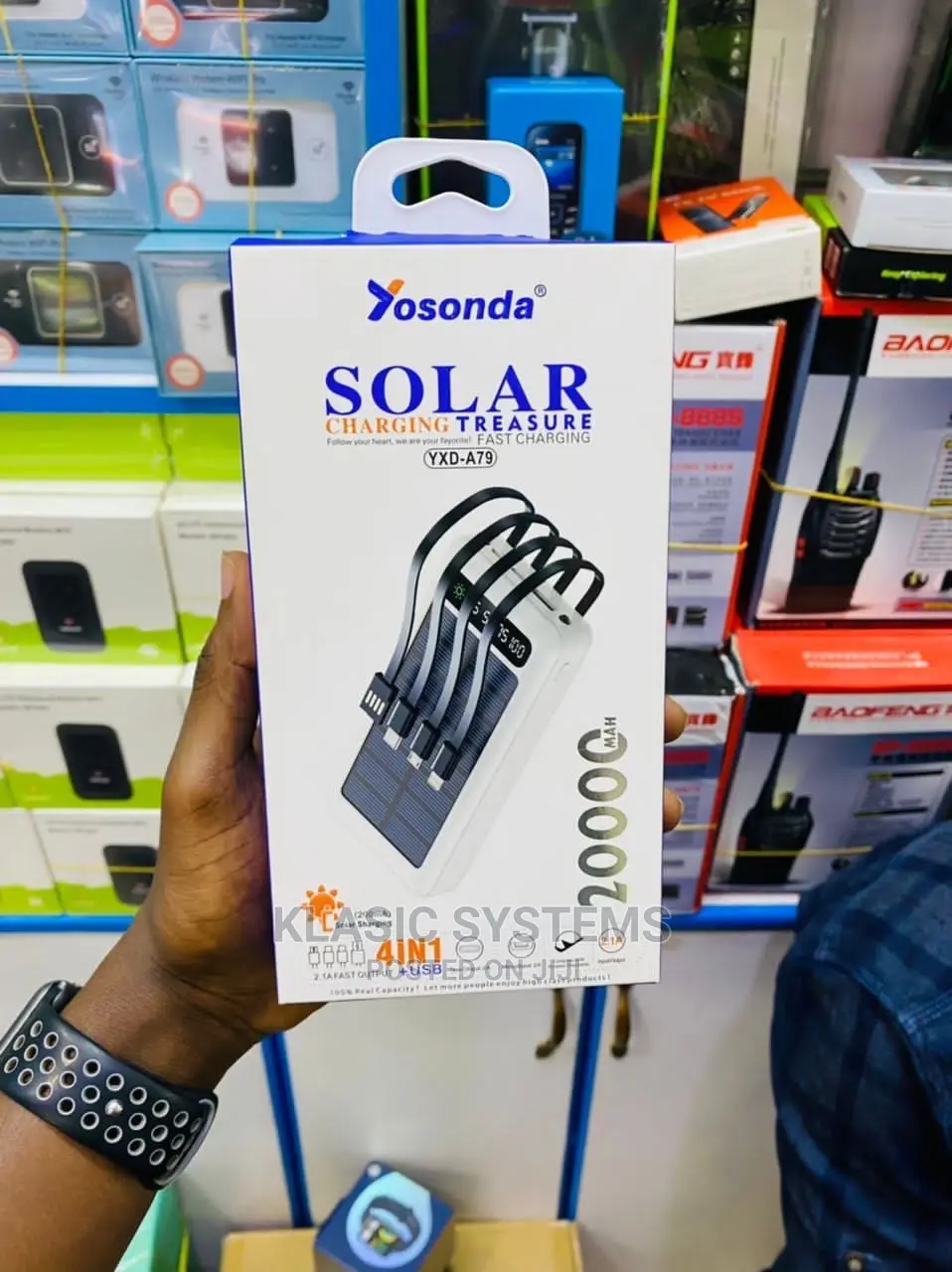 Yosonda 4 in 1 Solar Charging Treasure 20000mah 