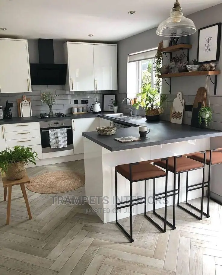 Kitchen Cabinets and Island