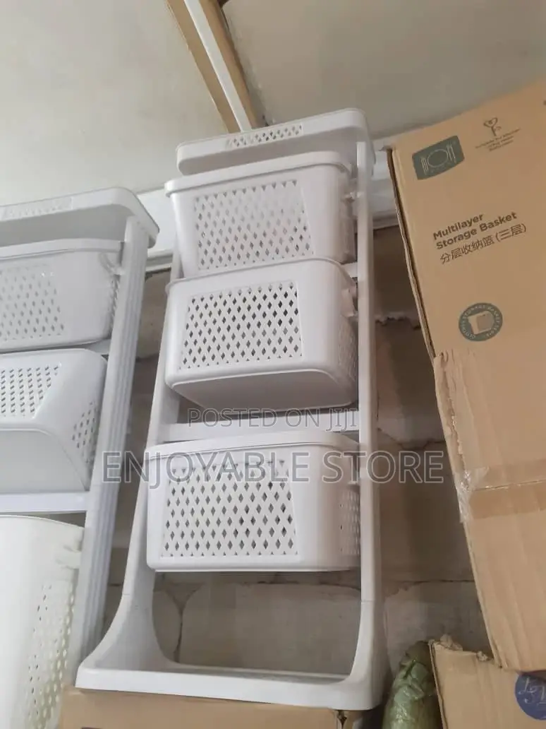 Plastic Kitchen Rack Trolley