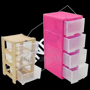 Plastic Kitchen Rack Cabinet Trolley