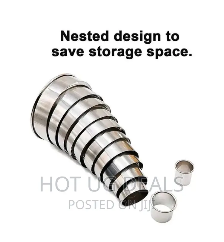 11 Pieces Metal Round Stainless Steelcutters, Assorted Sizes