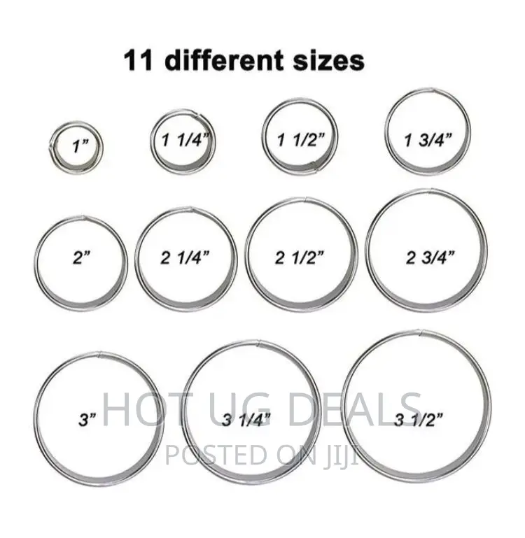 11 Pieces Metal Round Stainless Steelcutters, Assorted Sizes