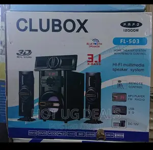 Photo - 3.1 Clubox Bluetooth Home Theater Speaker Woofer - Black