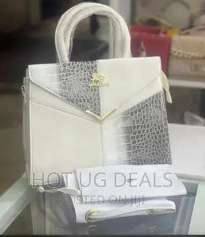 3 in 1 Ladies Designer Handbags- White