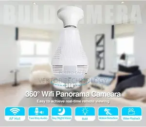 Wifi Bulb Camera Light, 1080p Smart Security Camera Bulb,