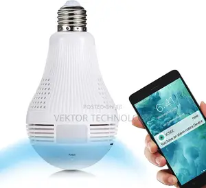 Wifi Bulb Camera Light, 1080p Smart Security Camera Bulb,