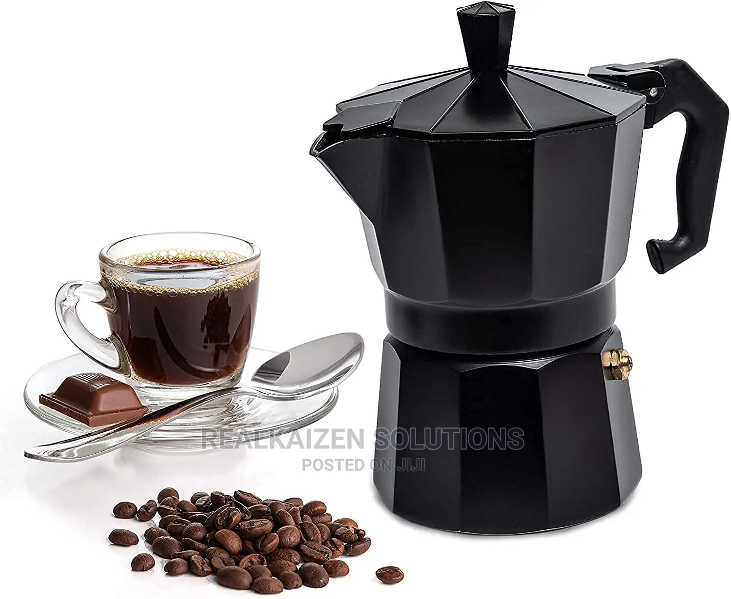 CAFFETTIERA 9 Cup Aluminum Stovetop Coffee Espresso Moka Pot