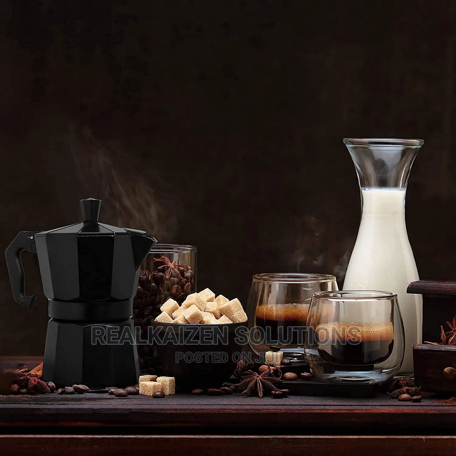 CAFFETTIERA 9 Cup Aluminum Stovetop Coffee Espresso Moka Pot