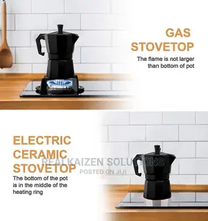 CAFFETTIERA 9 Cup Aluminum Stovetop Coffee Espresso Moka Pot