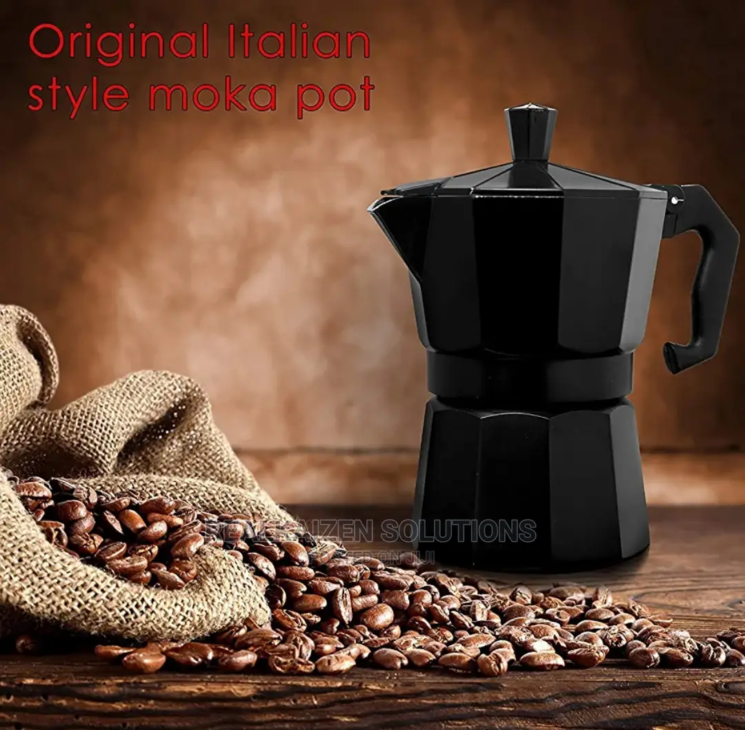 CAFFETTIERA 9 Cup Aluminum Stovetop Coffee Espresso Moka Pot