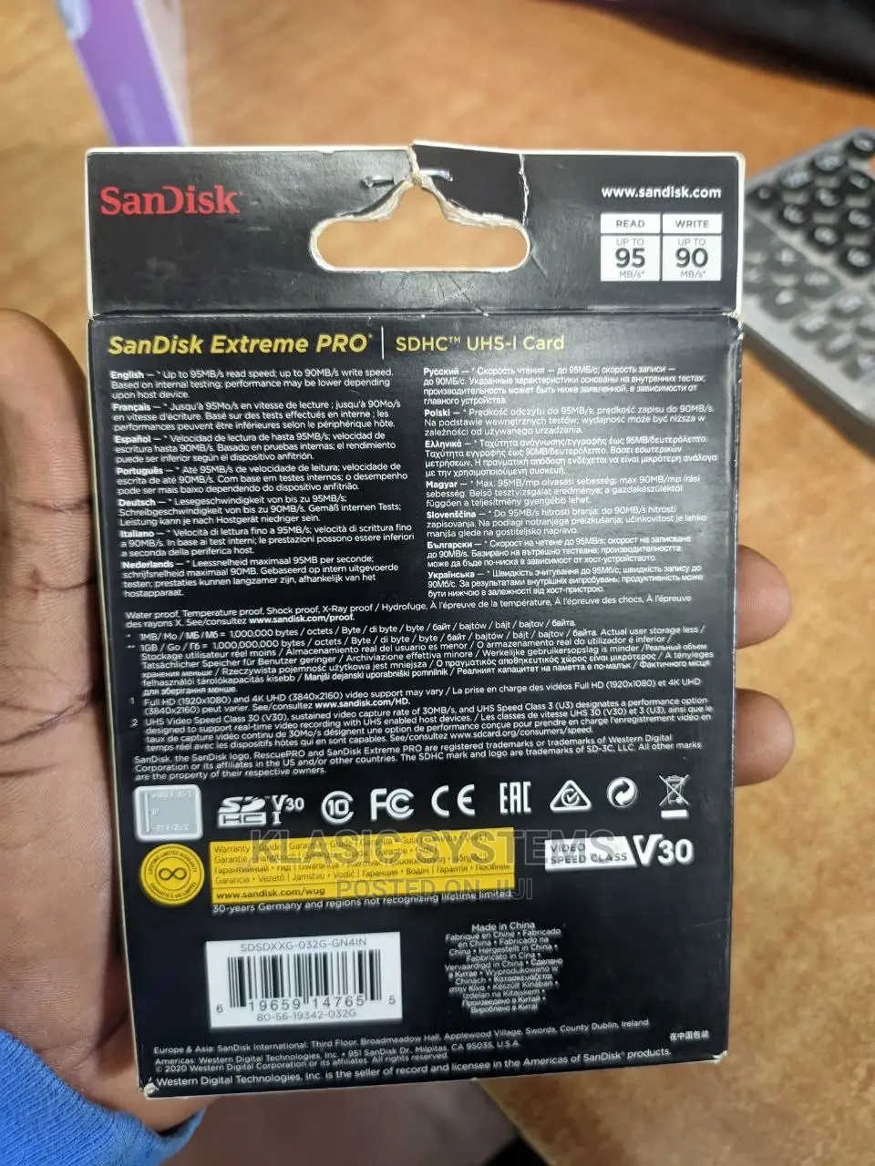 Sandisk 32gb Extreme PRO SDXC Uhs-I Card ,”” ’
