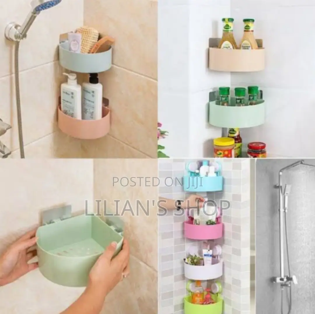 Kitchen/Bathroom Corner Storage Rack Organizer