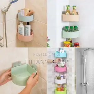 Kitchen/Bathroom Corner Storage Rack Organizer
