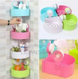 4 PCS Corner Triangle Shelf Bathroom Kitchen Storage Rack