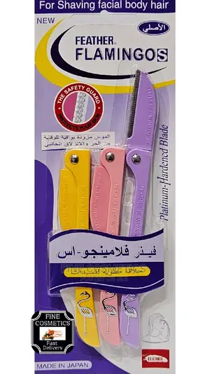 3pack Facial + Body Hair Shaver Eyebrow Trimmer/Cutter Razor
