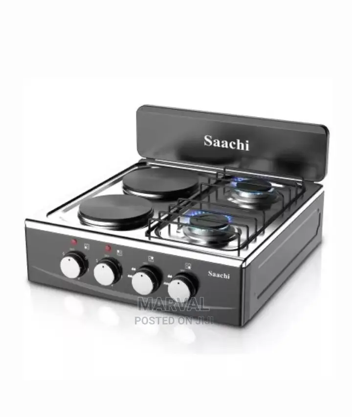 2 Gas + 2 Electric Hot Plate (4 Burner Grade)