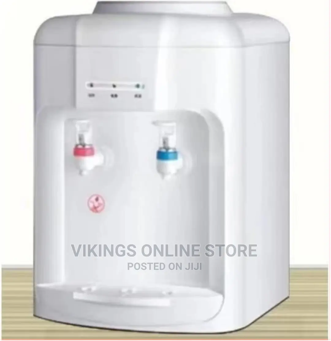 2 Tap Hot and Cold MINI Plastic Desk Top Water Dispenser/