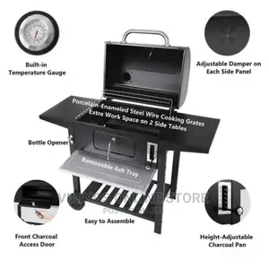Charcoal Grill, BBQ Smoker for Picnic Camping