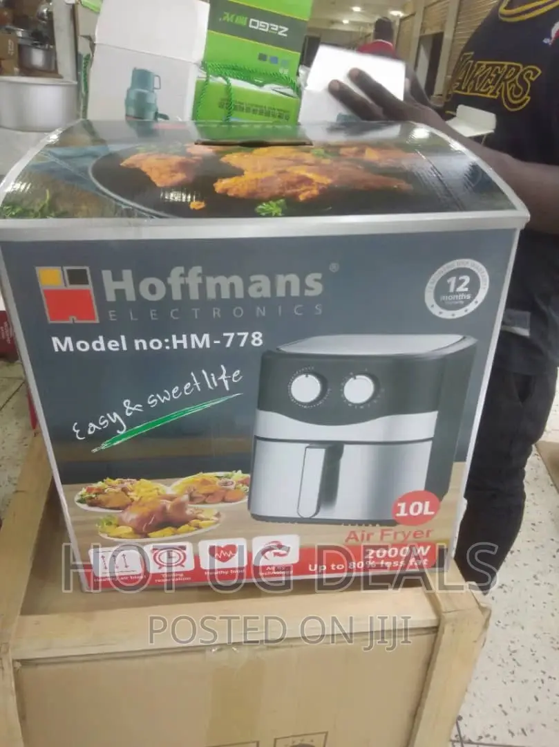 10l Hoffman Air Fryer Oil Free Health _ Black