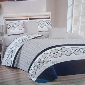 Cotton Bedspread 3pcs 6x6( White)