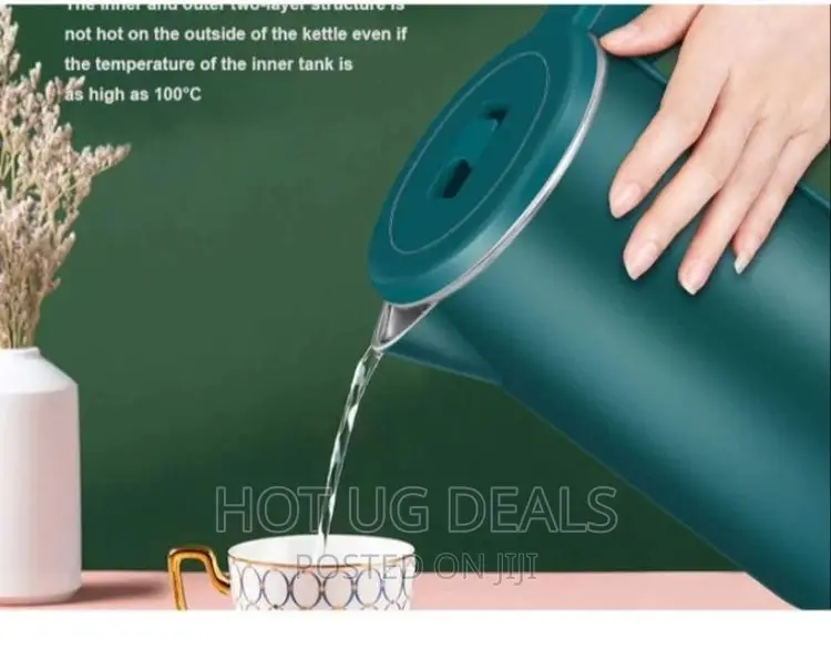 Cordless Electric Kettle, 2L Percolator- Green