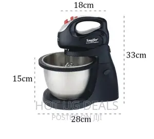 Sonifer SF-7014 3.0 Litre Stand Hand Mixer(Black)