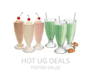 6pc of Icecream / Milkshake / Cocktail Glasses - Transparent
