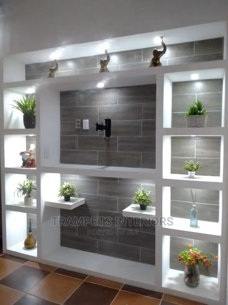 Gypsum TV Unit Design
