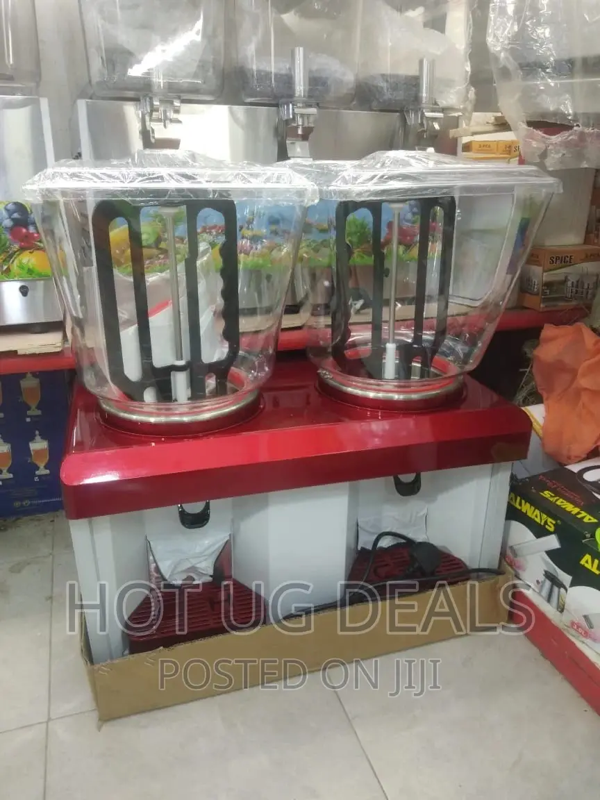 50L Electric Double Juice Dispenser - Red,White